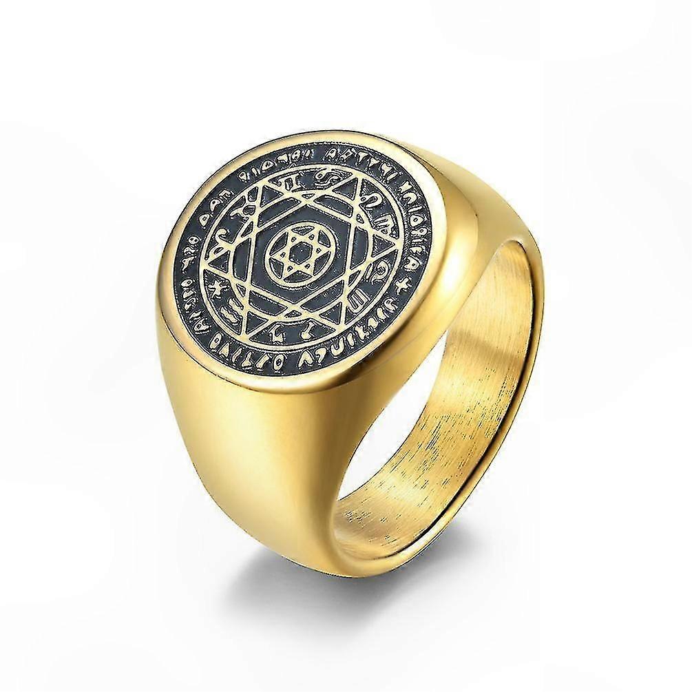 Syv ringer tetning rustfritt stål ring for menn