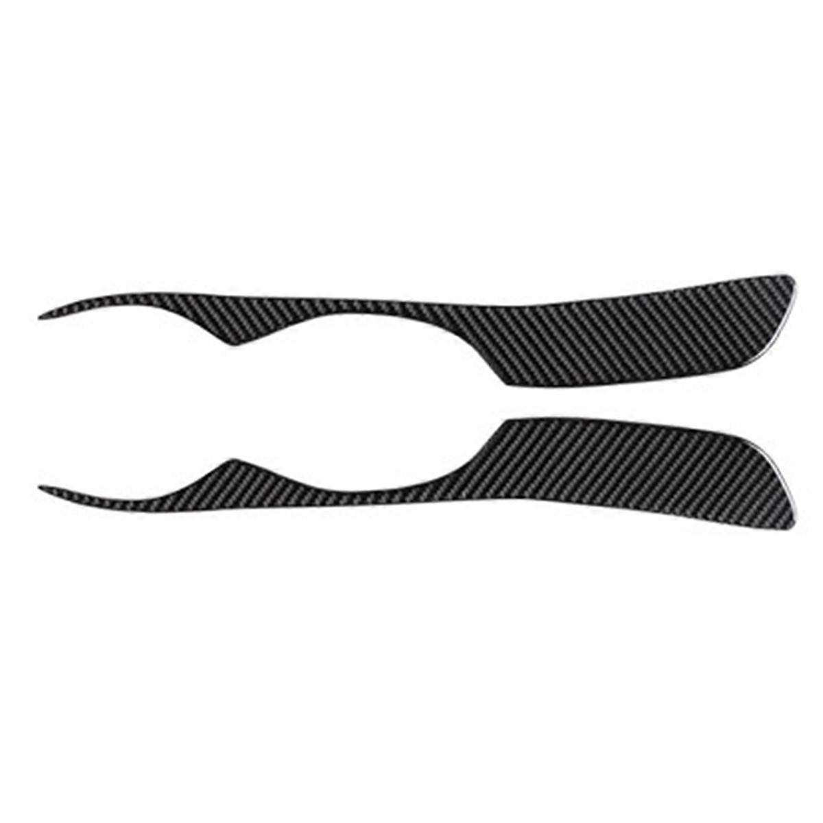 1 Pair Car Headlight Eyelid Eyebrow Trim for IS200 Black