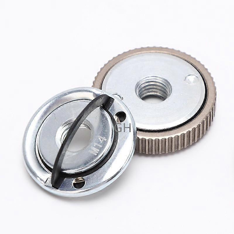 1PC M14 Thread Angle Grinder Self-locking Pressing Plate Angle Grinder Quick Release Flange Nut Clamping Power Chuck Tools Parts