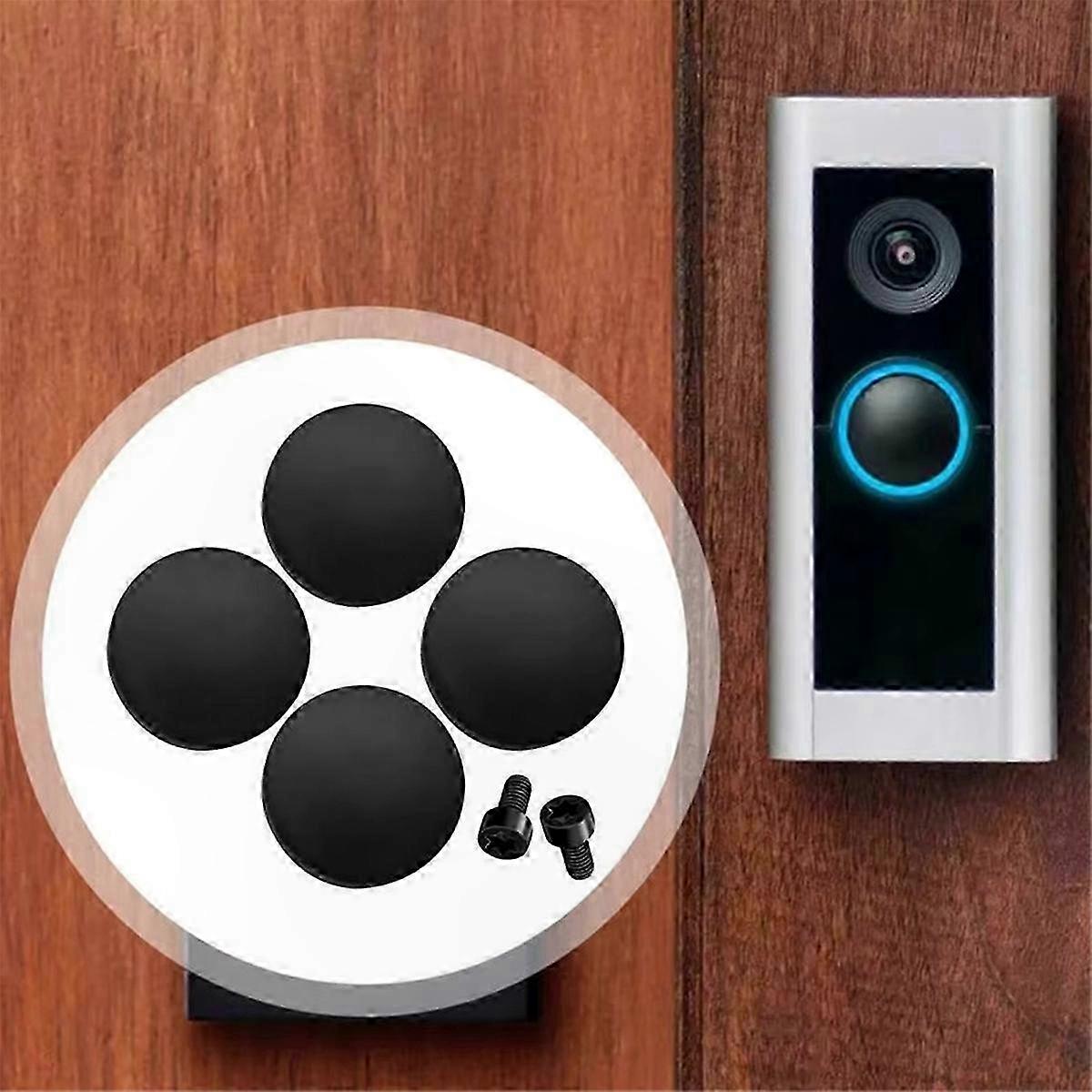 4-Pack Doorbell Button Replacement for Pro Models - Fix Cracked or Broken Buttons, Compatible Accessory for Smart Doorbells