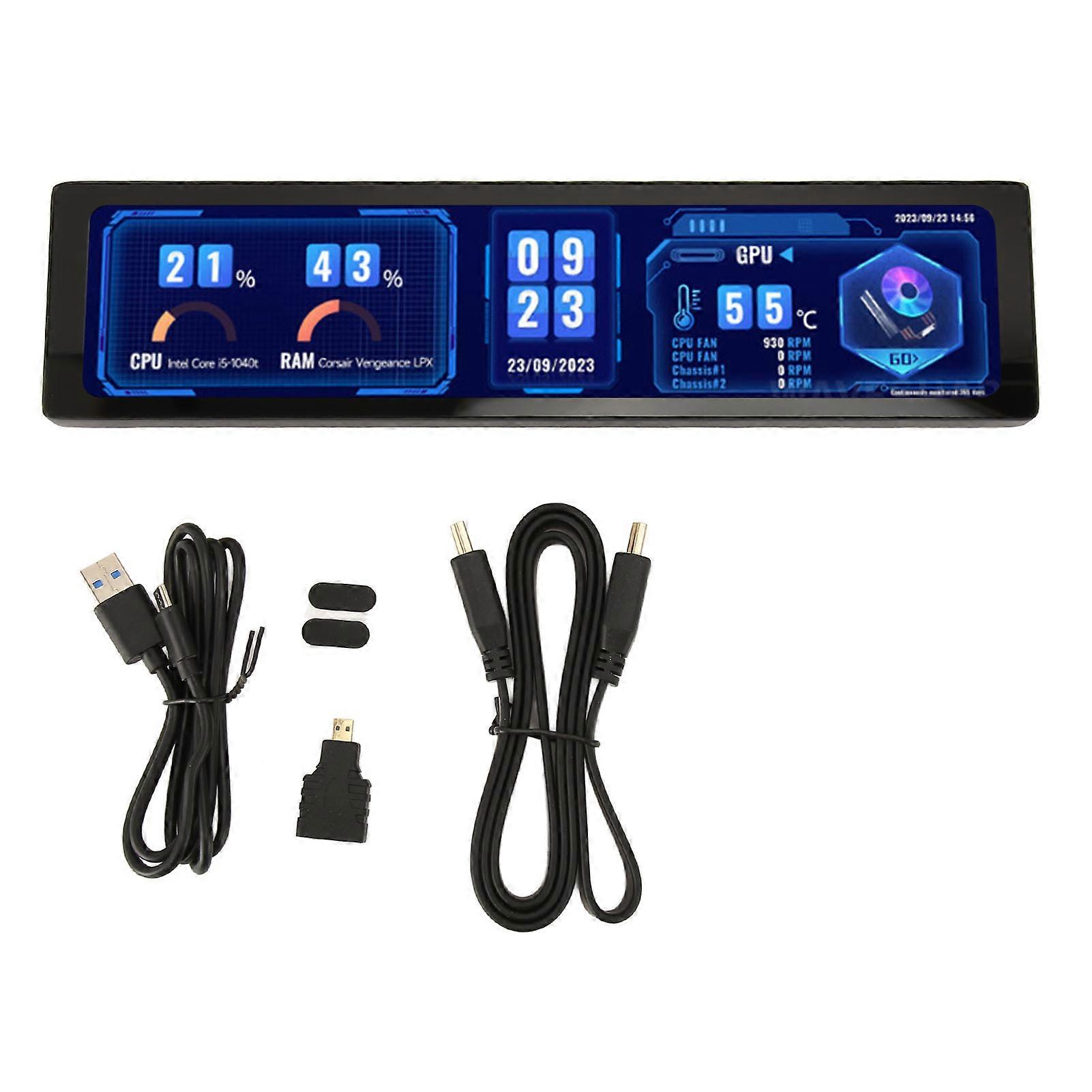 11.9 Inch IPS Display 320x1480 HD Monitor with Zinc Alloy Shell for RPi Jetson Nano