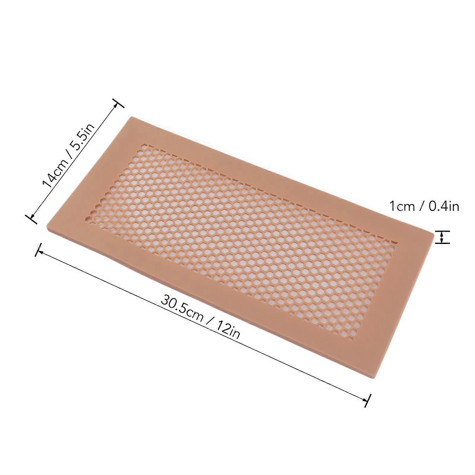 2Pcs Baby Proof Vent Covers Soft Silicone Floor Catcher Pink