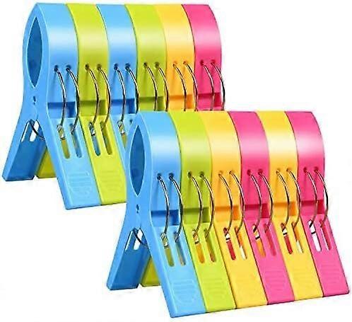 Clothes pins, 12-piece set, multifunctional, durable and easy to carry