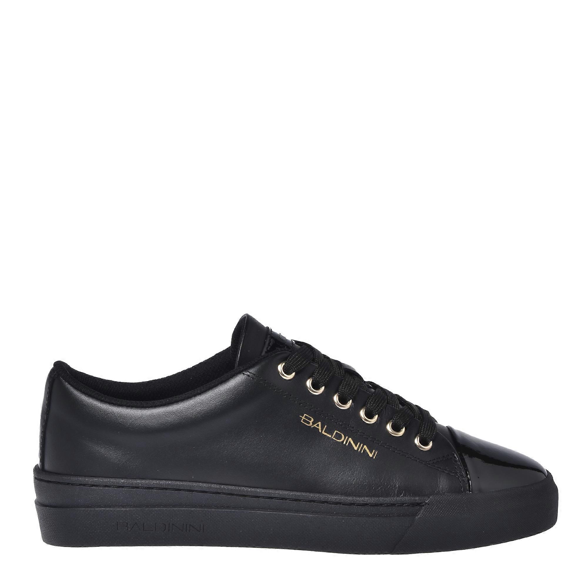 Baldinini - Black Patent Leather And Leather Trainers