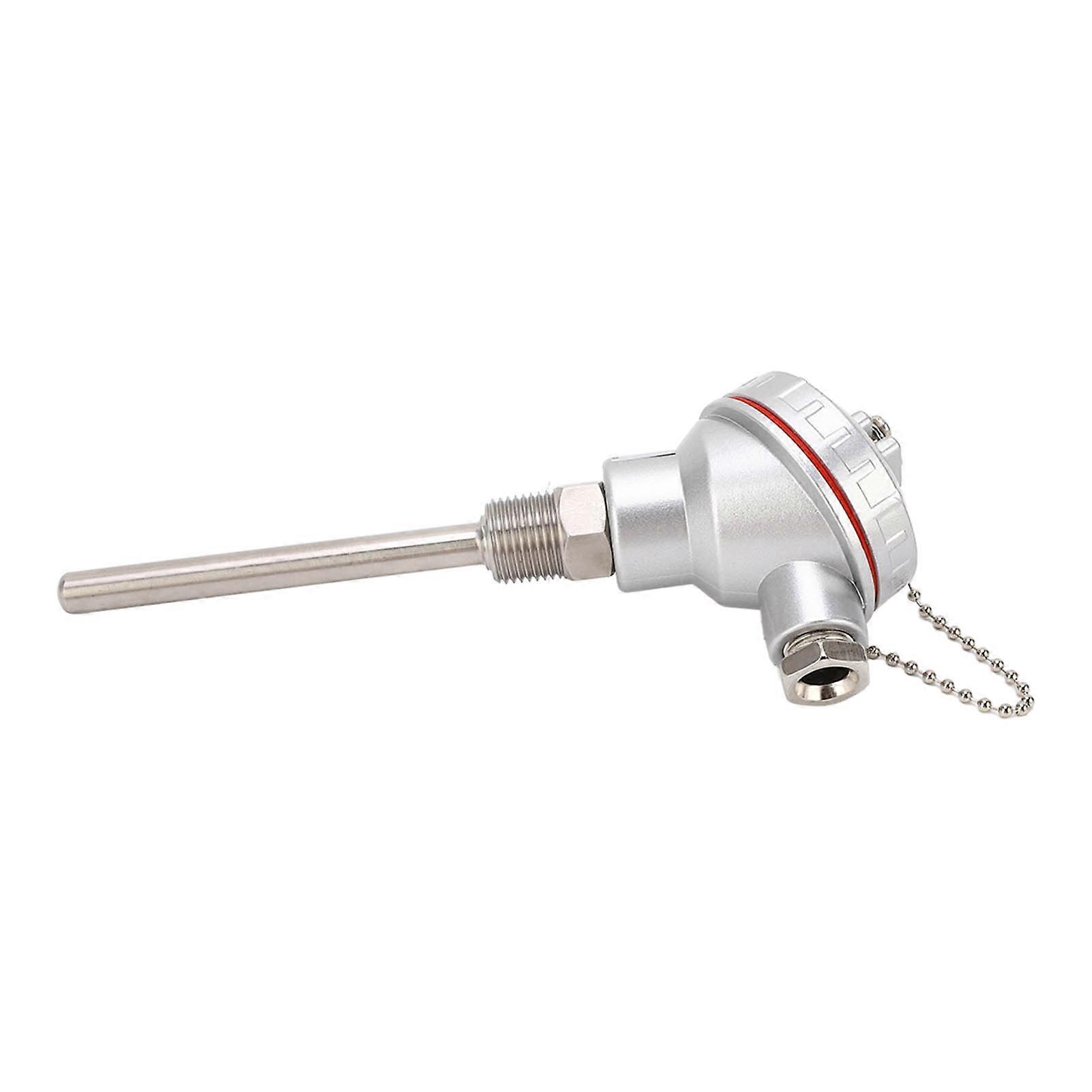 PT100 Temperature Probe 10 x 100mm, PT1/2in Thread, 3W Thread, Thermocouple Head