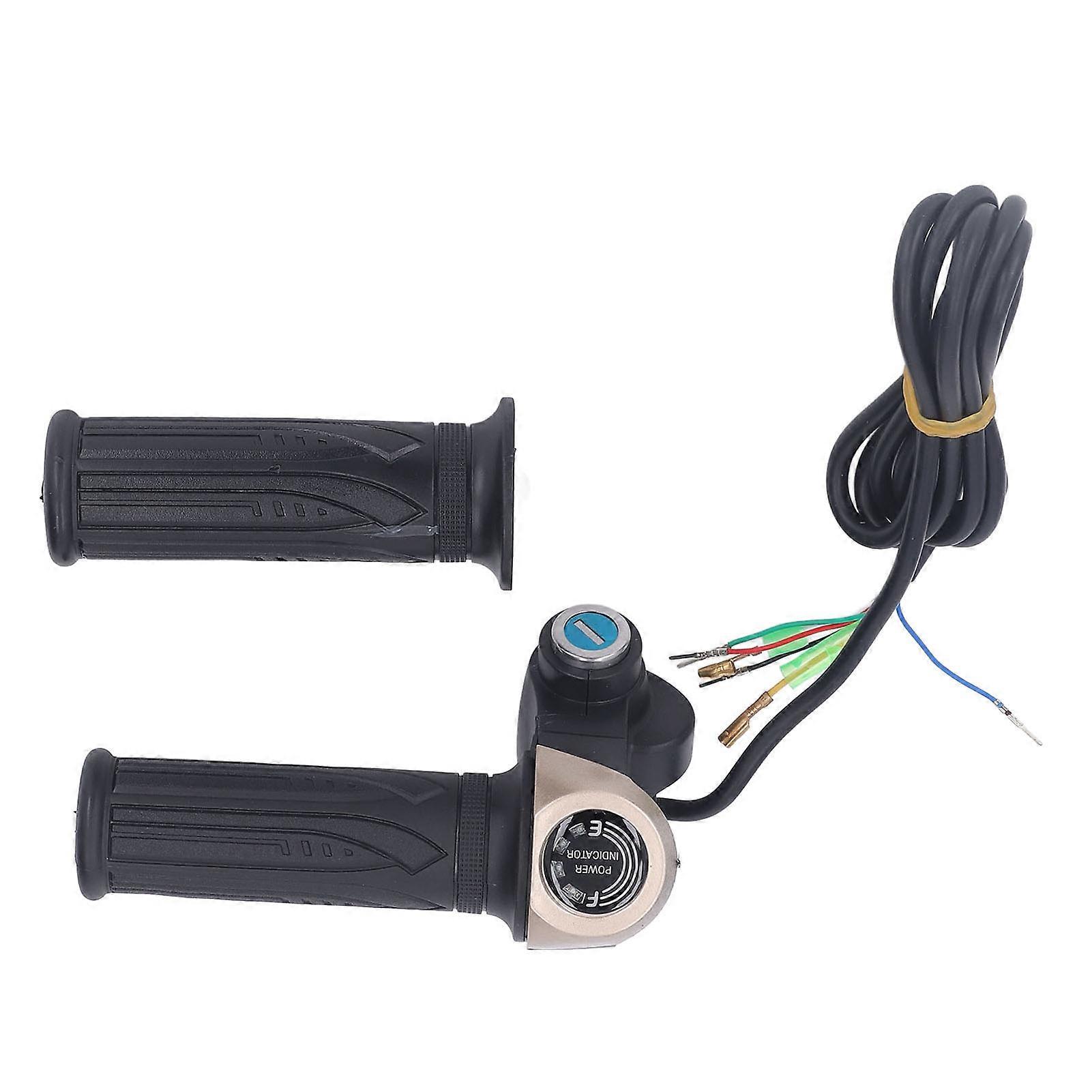 36V-72V LCD Handlebar Throttle Grip with Remote CR2032 Battery