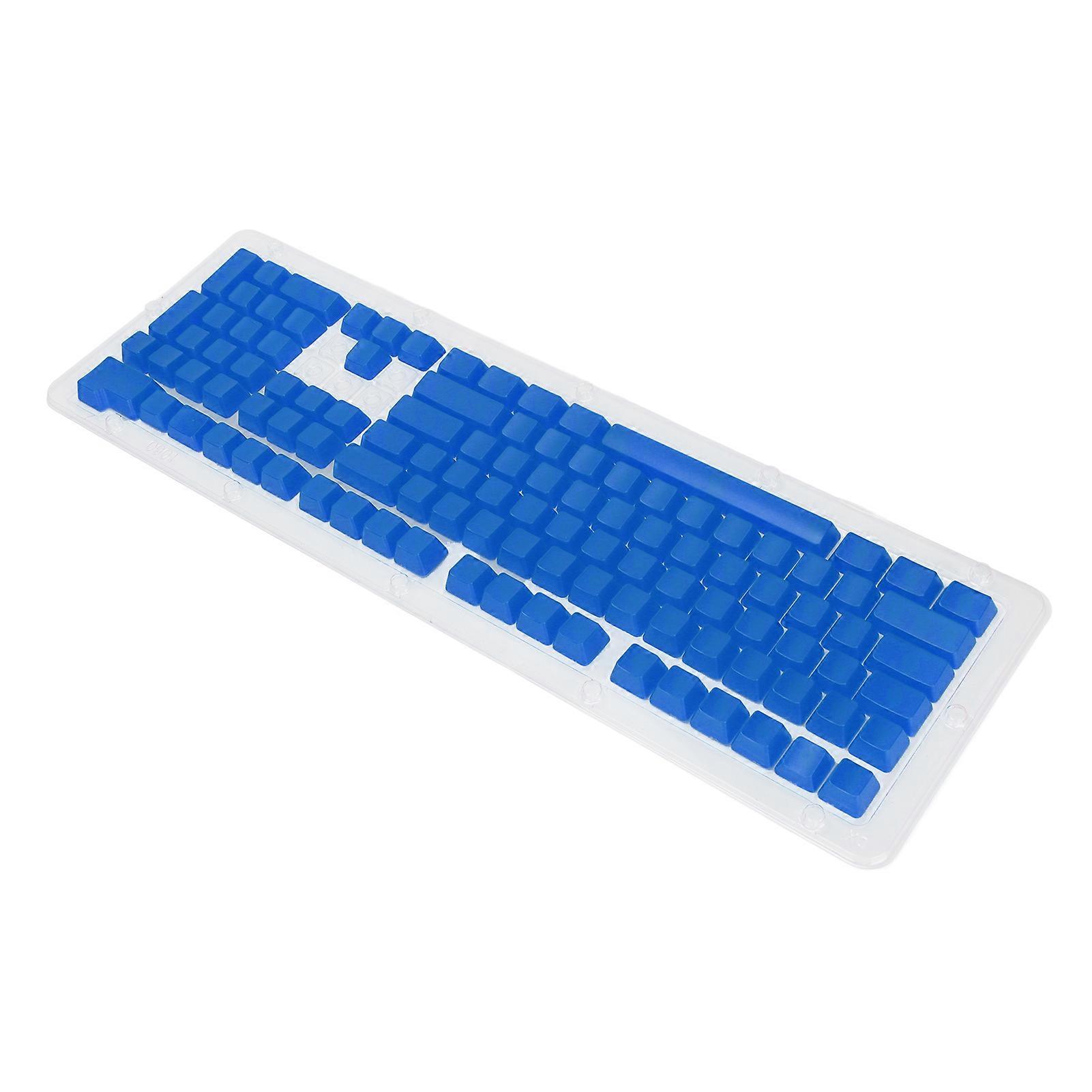 108-Key OEM Height DIY Transparent Matte Blue Mechanical Keycaps
