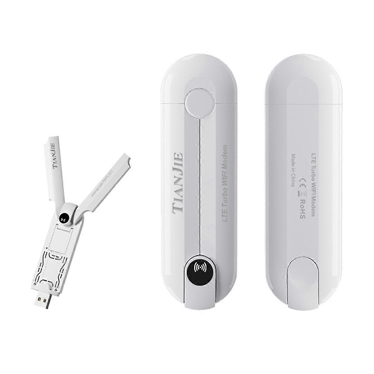 4G USB Modem WiFi Router Dual Antenna Router with SIM Card Slot,150Mbps High-Speed Internet Wifi Dongle Asia Version