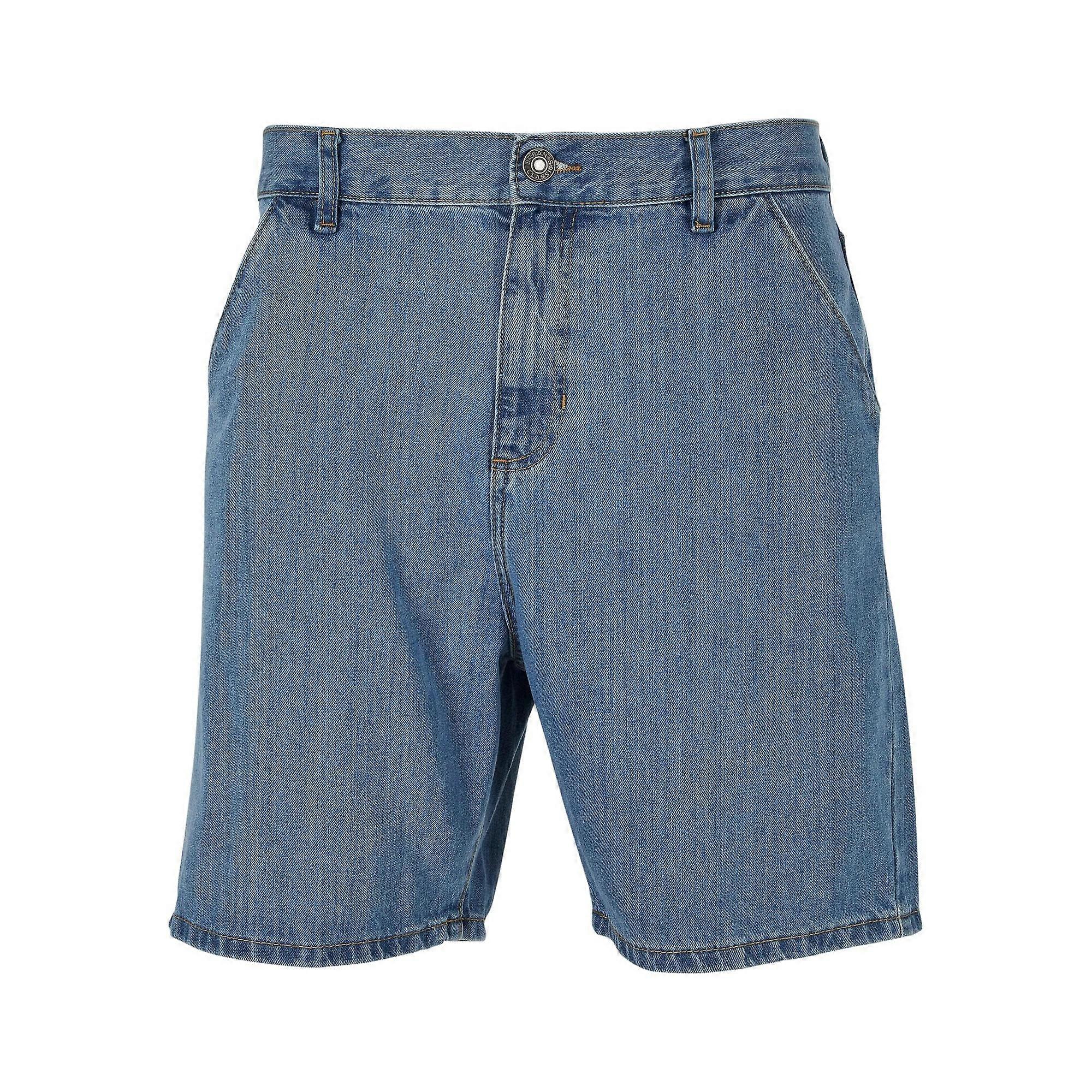 Urban Classics Shorts en jean pour hommes Bleu clair lavé 36R