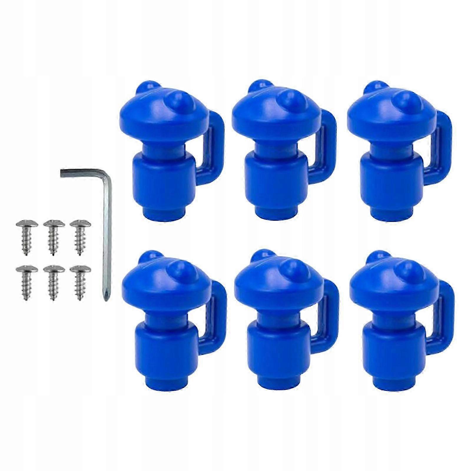 Portable Trampoline Enclosure Rod Cover, With Screw Wrench, Durable Blue