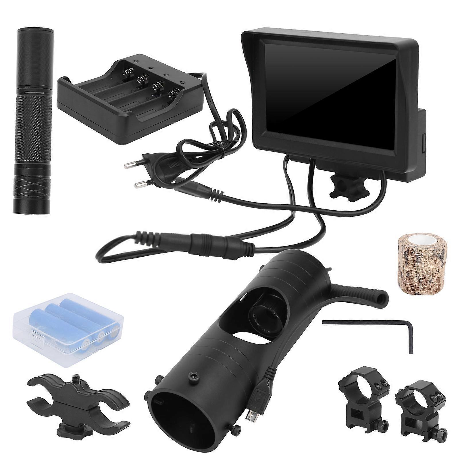 TM‑001/002 Digital LED Infrared Night Viewing Monocular with Display Screen Set 100‑240V