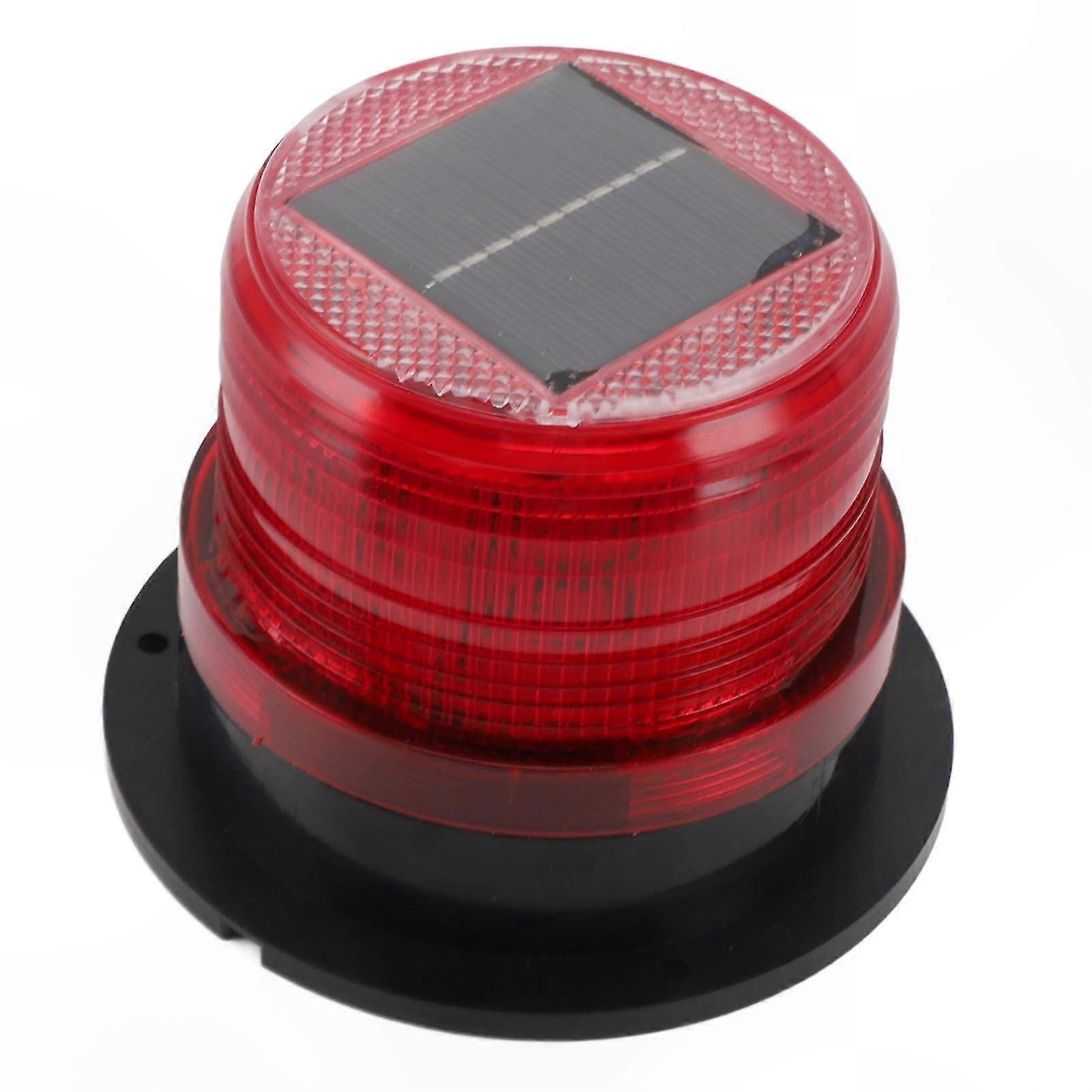 Red LED Emergency Strobe Light with Magnetic Base for Vehicle Safety Warning Waterproof Flashing Light for Snow Removal Equipment