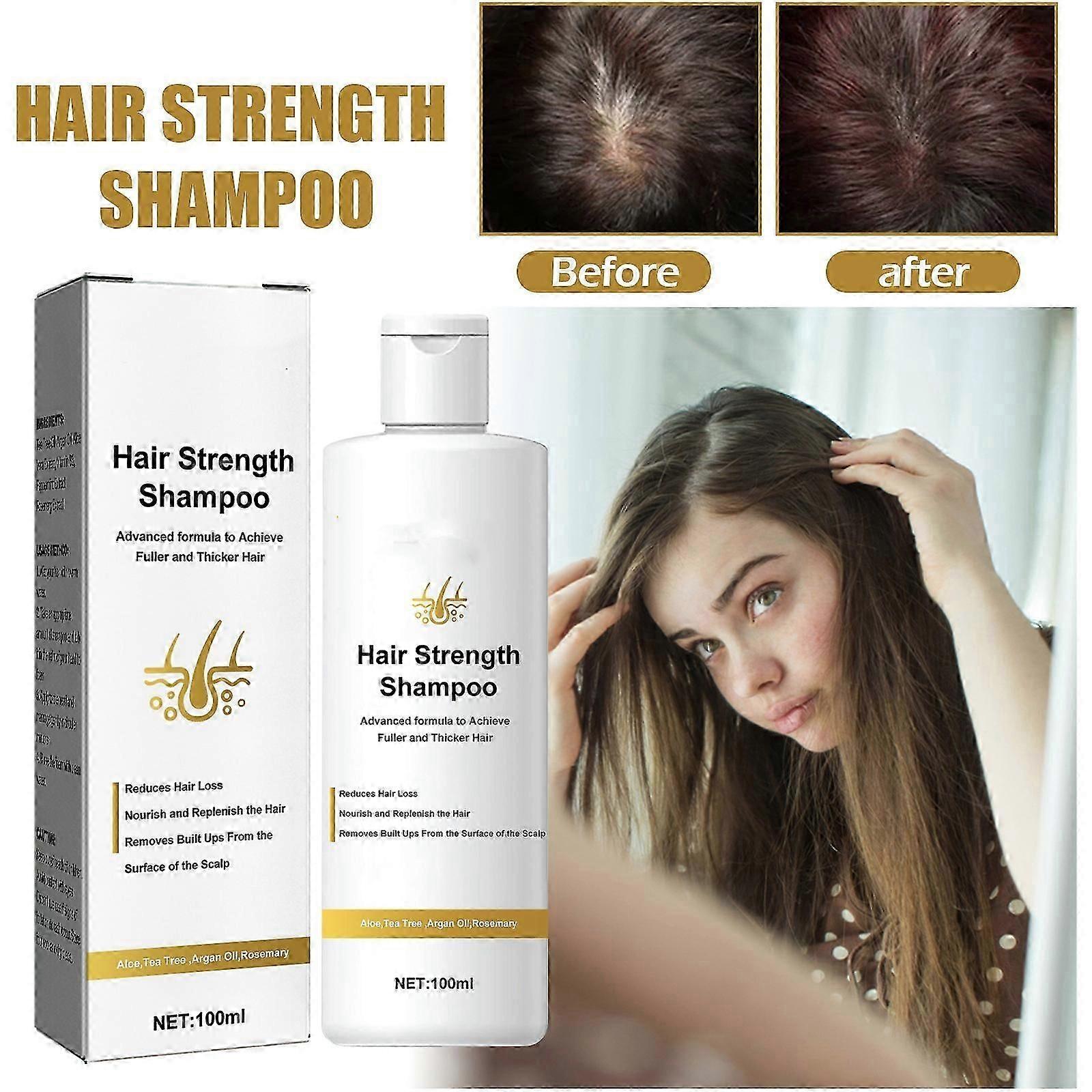 Hair Strength and Regrowth Shampoo - Nourishing Formula for Fuller, Thicker Hair and Scalp Refresh