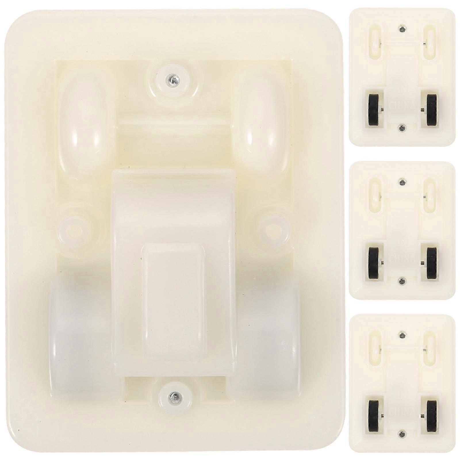 Pullback Car Base for Kids Intelligent Toy DIY Supplies 4Pcs Set