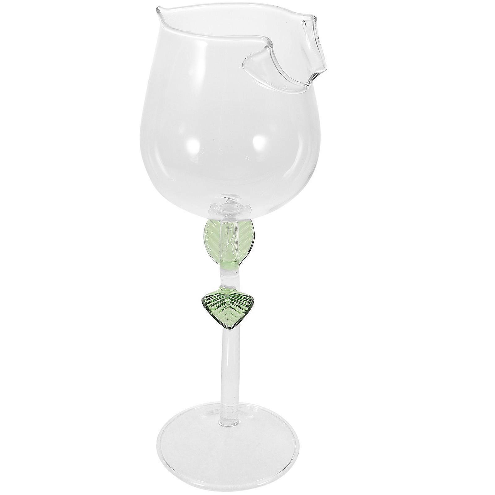 Wineglass Goblet Glassware Party Use Transparent Glassware Freeze Resistant Holding Various Drinks 1Set