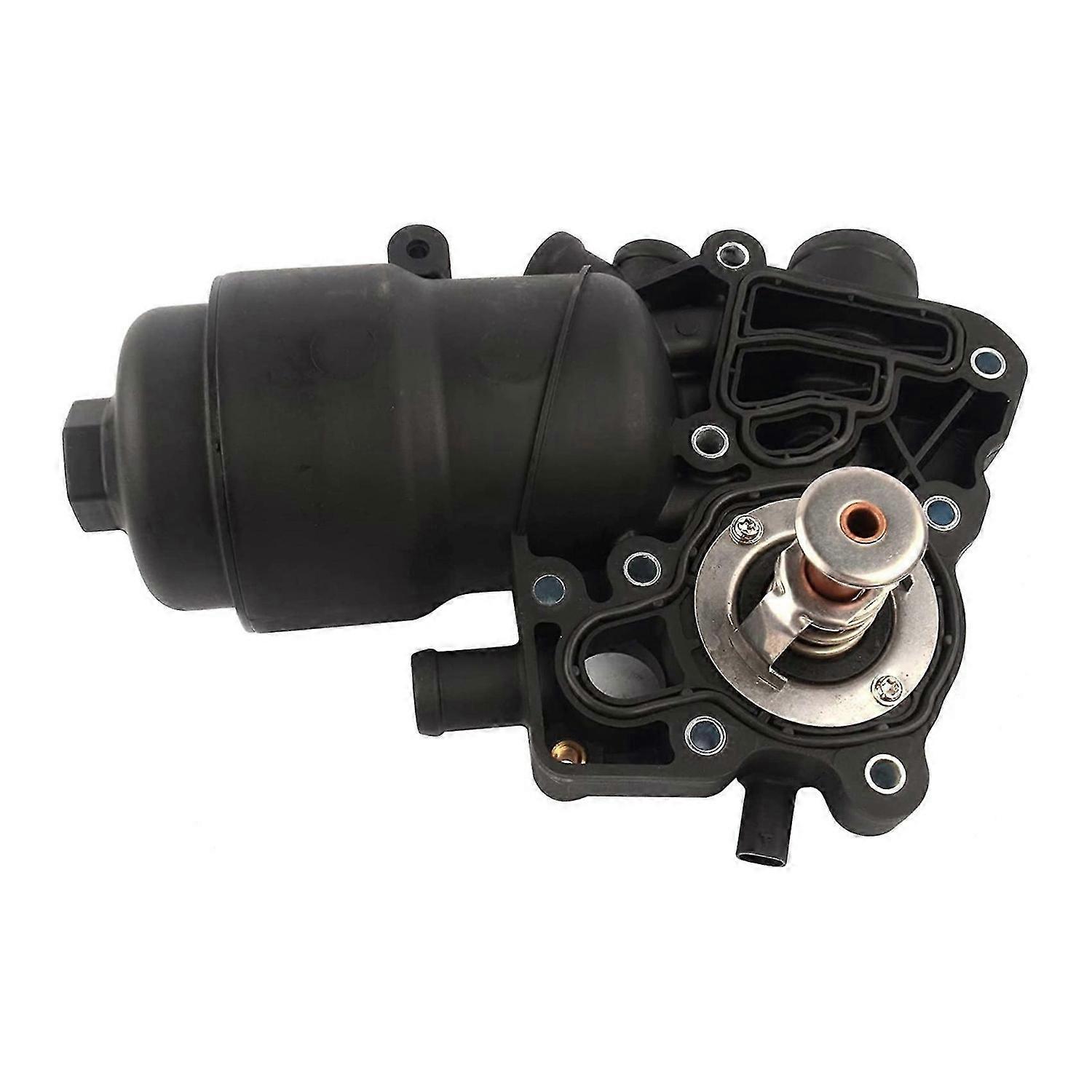 059115389P Engine Oil Filter Housing W/Coolant Thermostat Replacement for - A6 A7 A8 Q5 3.0L 2013-20