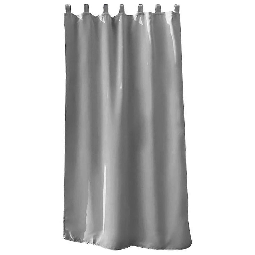 Polyester Curtain Light Grey Shading Curtain for Living Room Use Single Piece