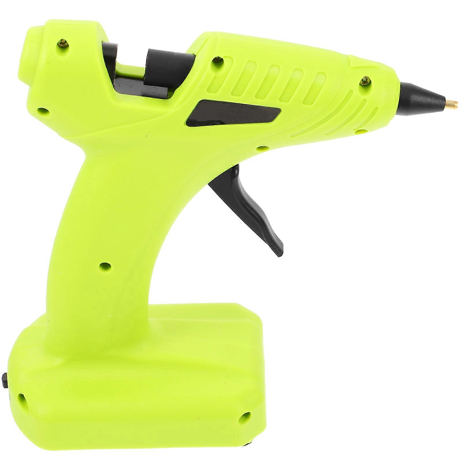Hot Melt Glue Gun Practical for DIY Use Green ABS Material