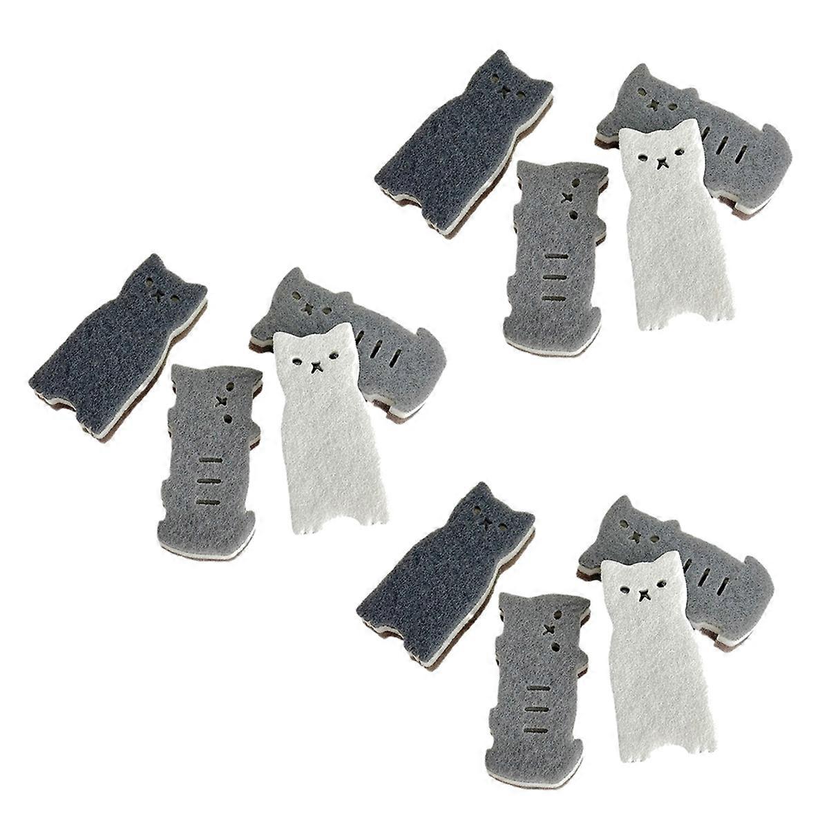 Cat Sponge Household Kitchen ThickCleaning Dishwashing Sponge