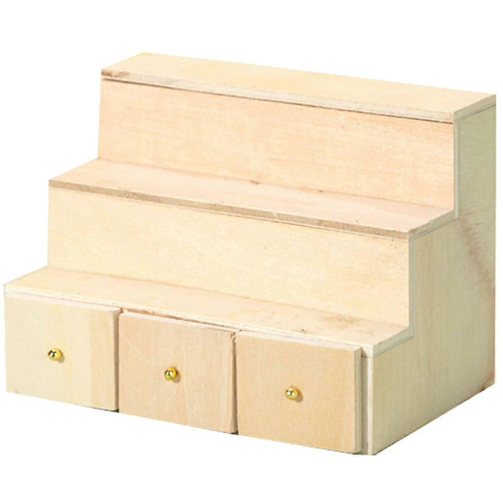 Miniature Cabinet Model for Mini House Decorative Use Khaki