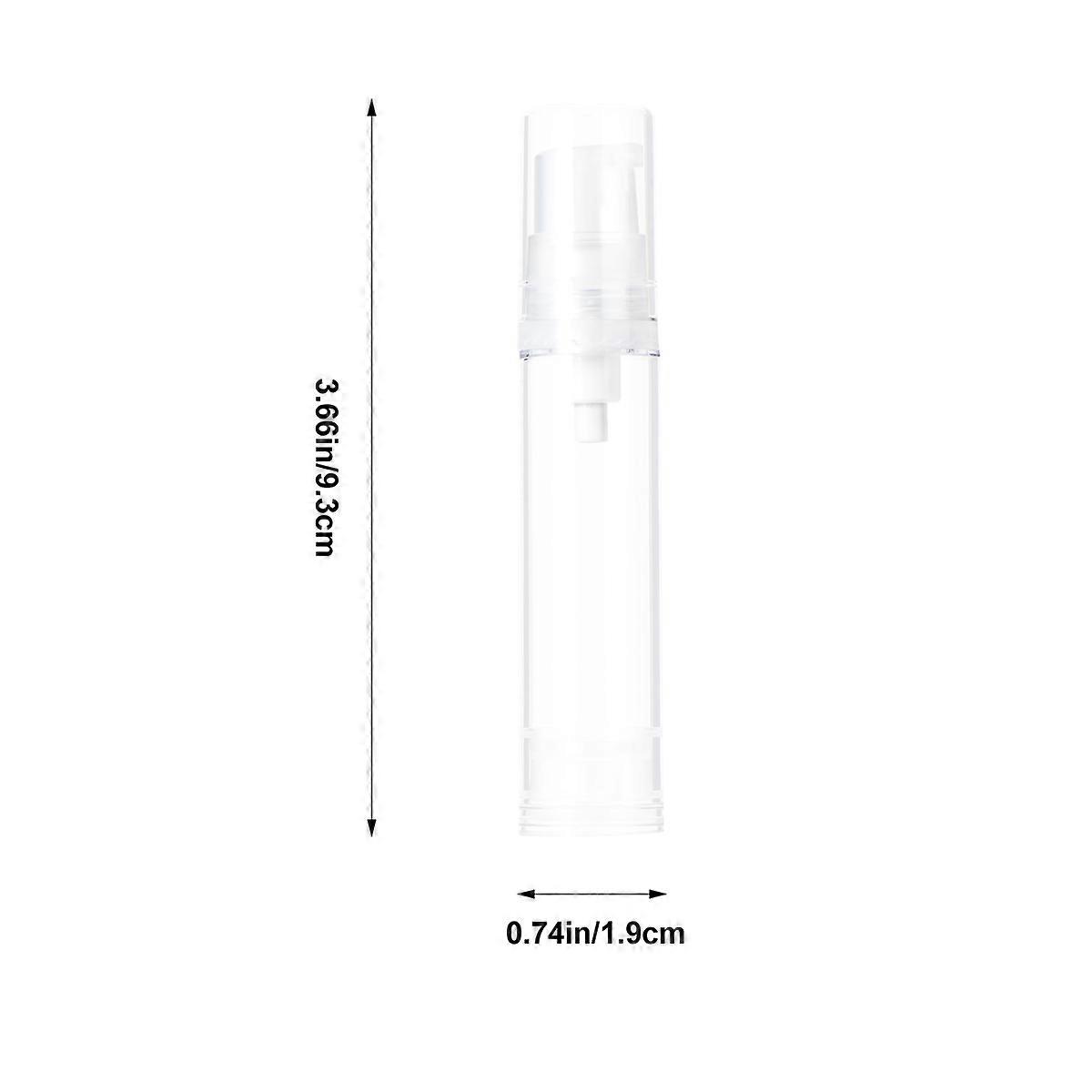 Transparent Empty Subpackaging Bottles Press Vacuum Sub Bottle for Storage Use 12Pcs