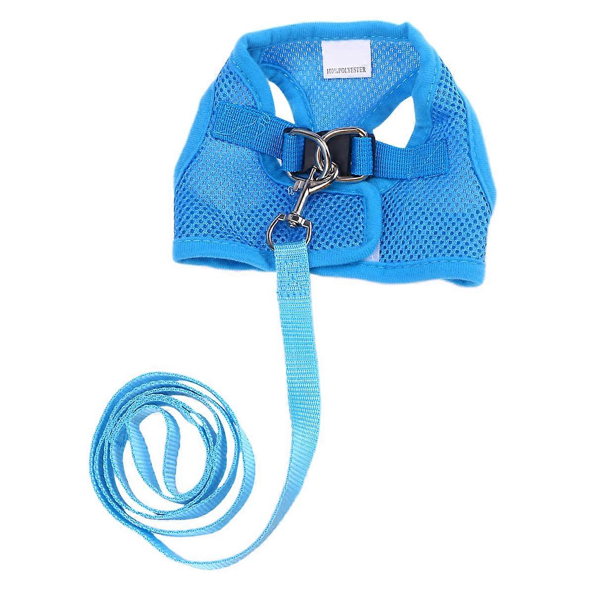Pet Vest Breathable Mesh Dog Harness for Walking Blue