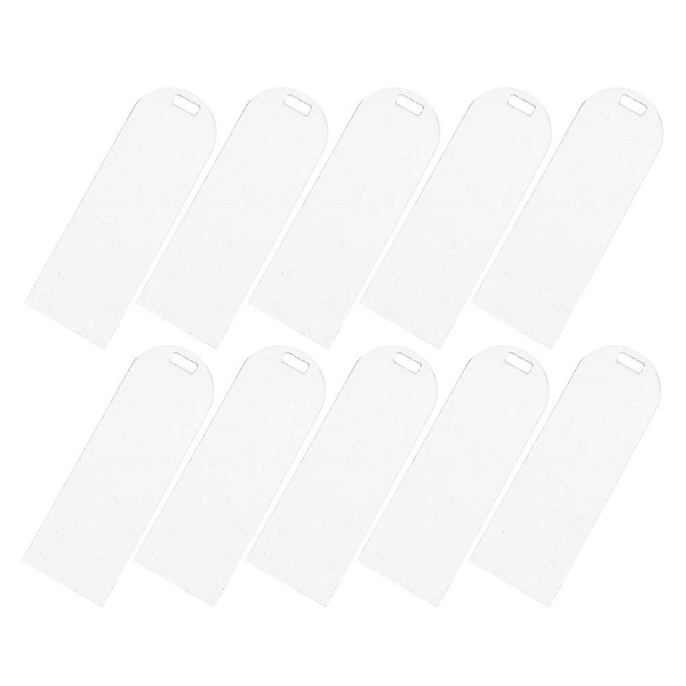 Delicate Acrylic Bookmarks 120 Pcs Unpainted Rectangular DIY Craft Materials for Students Children