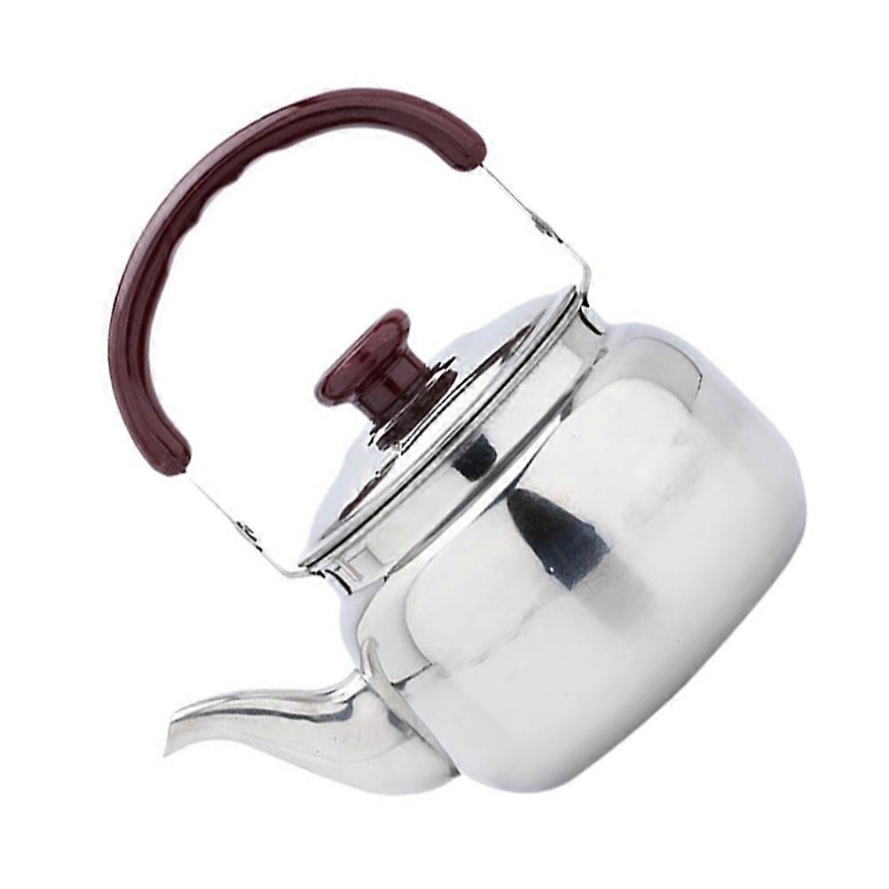 Tea Stovetop Kettle Stainless Steel Whistle Kettle Home Use Silver 750ml Heat Resistance 1Pack