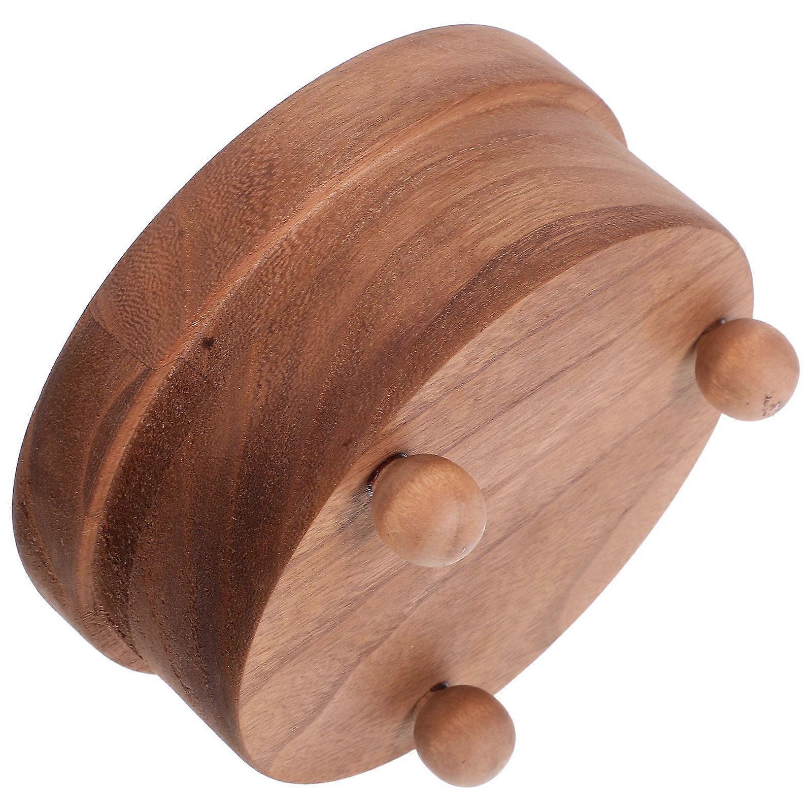 Drink Dispenser Organizer Wooden Cup Holder For Tabletop Decoration Space Saving 1 Set