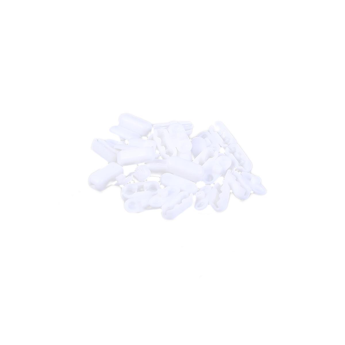 Venetian Blind Bottom Fitting Set White Vertical Blind Chain for Window 3Pcs