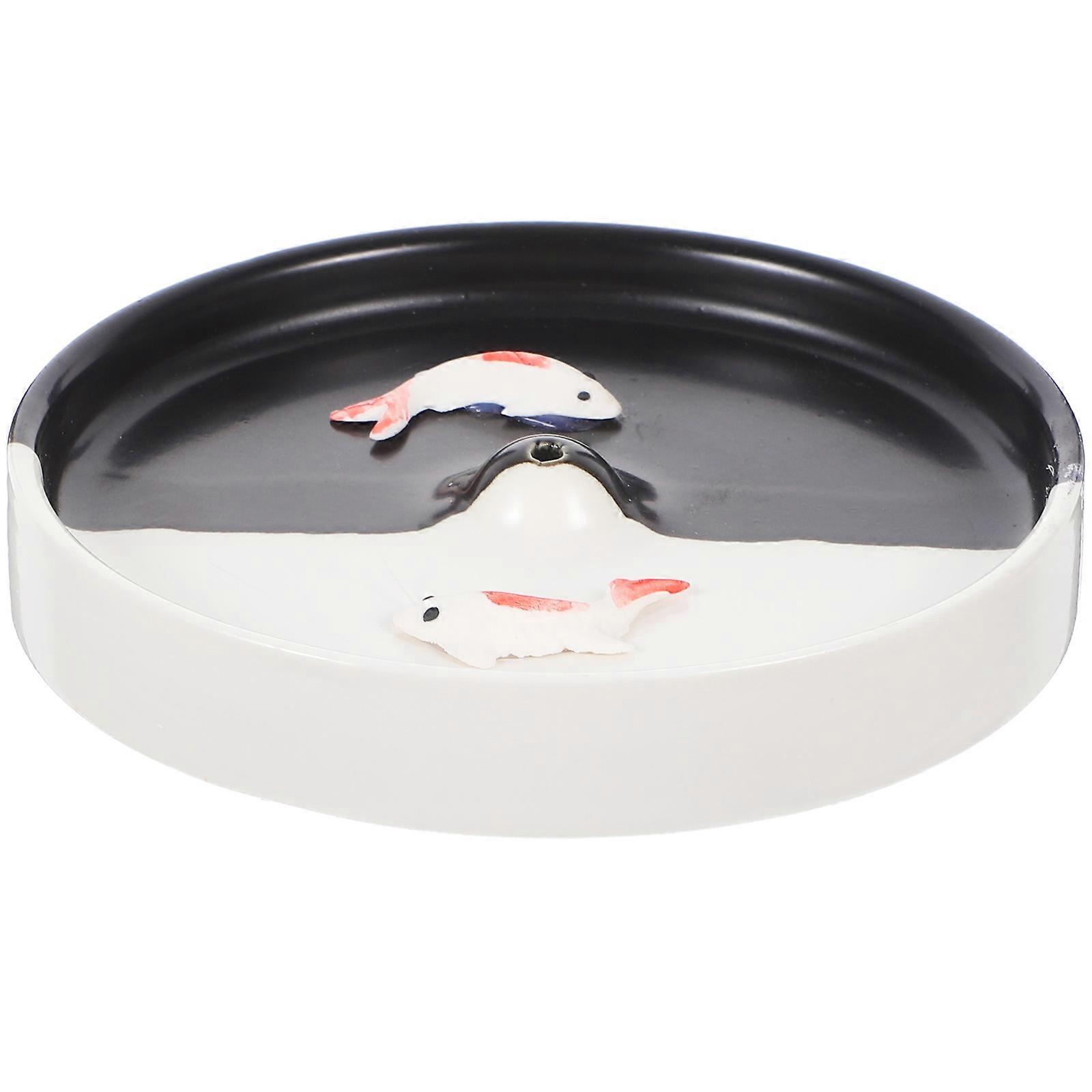 2Pcs Ceramic Incense Stick Burner Tray for Decoration Multi Color