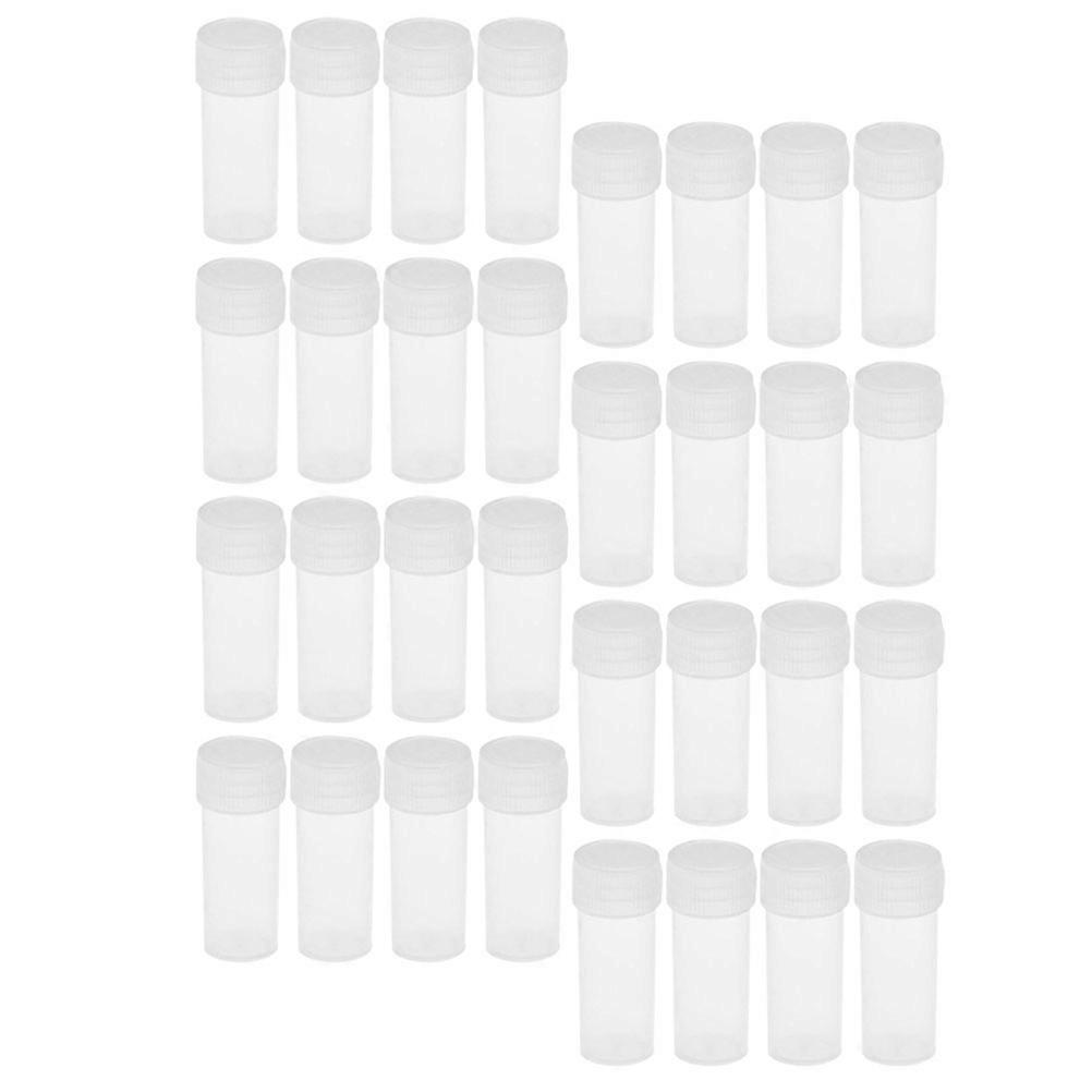 Sample Bottles Plastic with Screw Cap for Storage Use 150Pcs Transparent