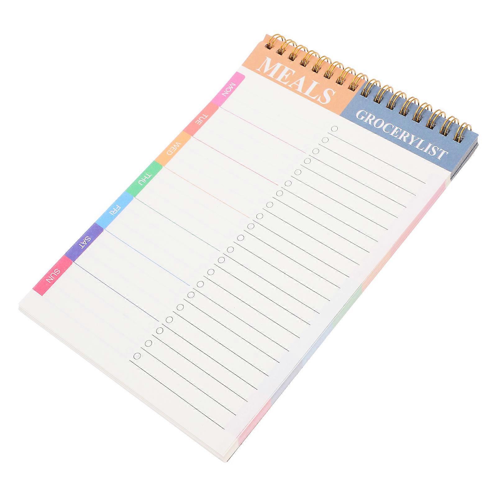 Daily Planner Notepad 3Pcs A5 Memo Recording Notebook Students Inspiration Tracking Simple Design