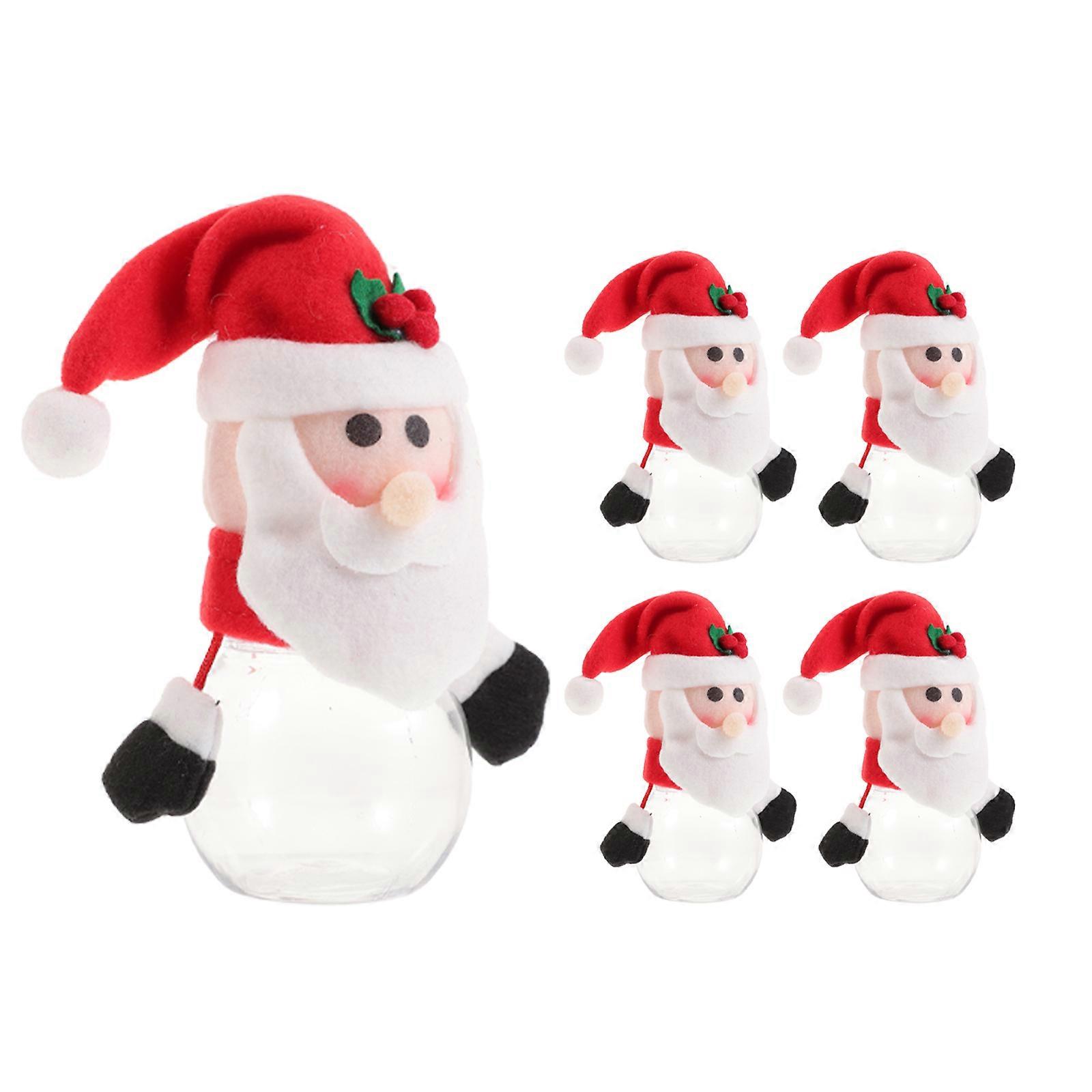 Christmas Candy Jars Cartoon Decorative Containers for Candy 10Pcs