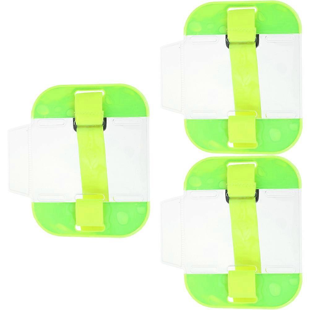 Arm Badge Holder Adjustable Badge Arm Band for Protection 6 Pieces