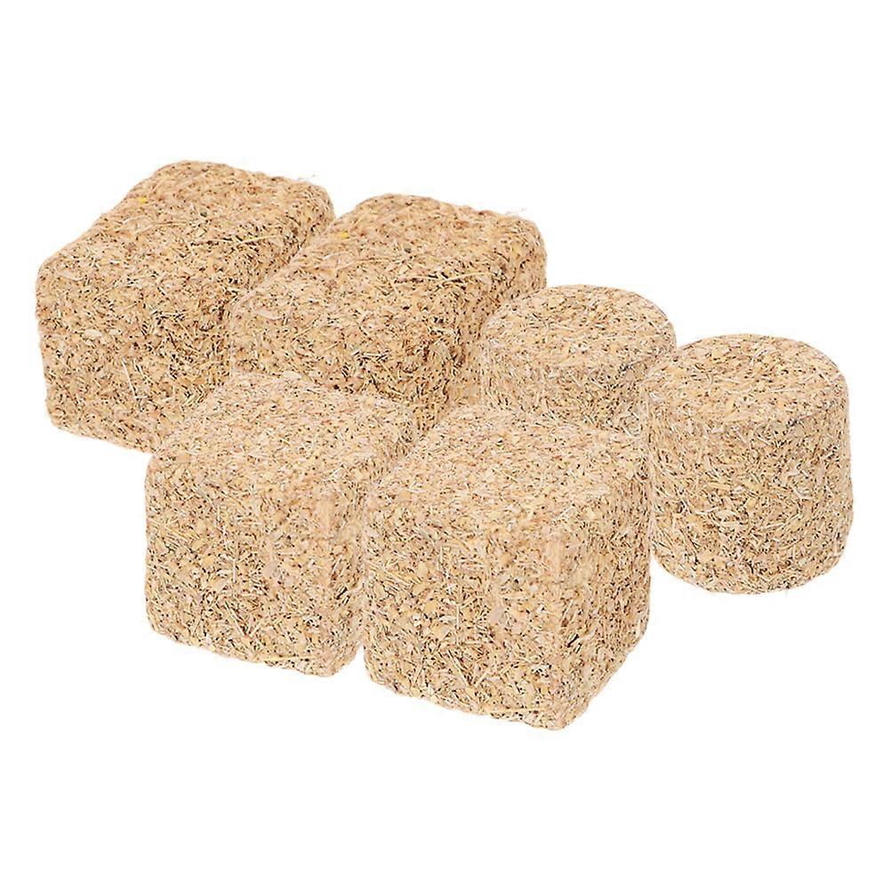 Miniature Haystack for DIY Decoration 12Pcs Realistic Small Hay Bales
