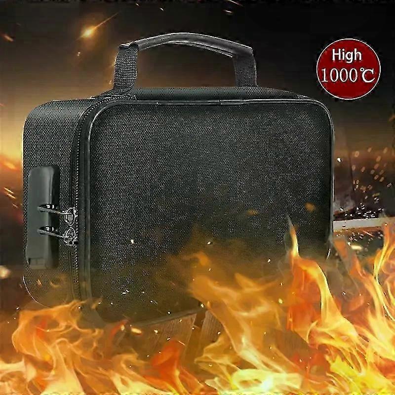 Multi-Layer Secure Storage Pouch for Documents, Passports, and Certificates with Fireproof and Waterproof Features