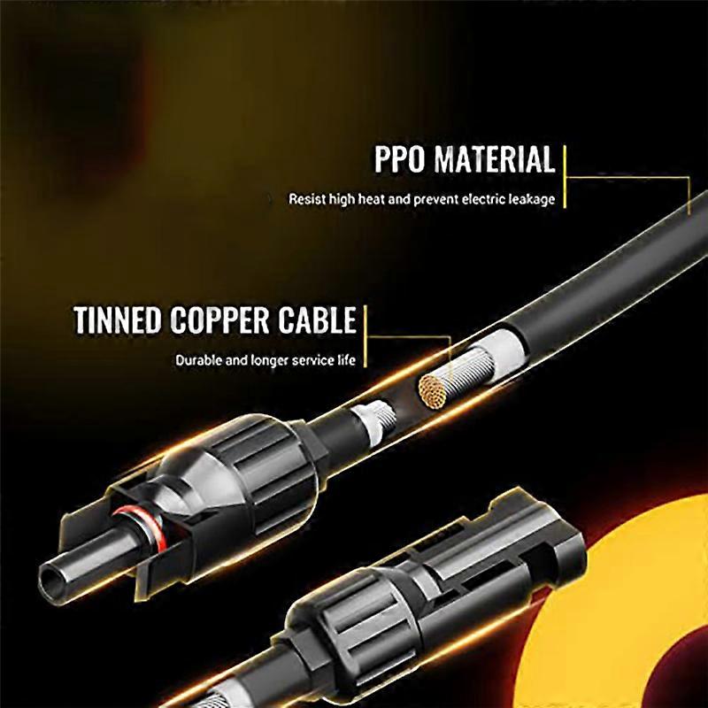 Y Branch Solar Connectors Solar Panel Parallel Adapter 1 Pair Tool