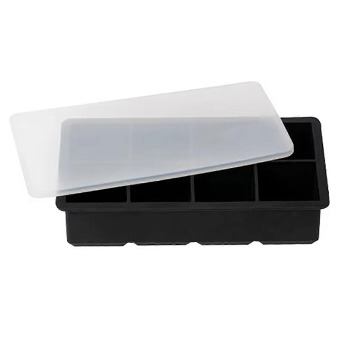 Ice Cake Tray Silicone Ice Mold Large Ice Cake Mold Square Ice Cake Maker Ice Cake Tray 8 Grid for W