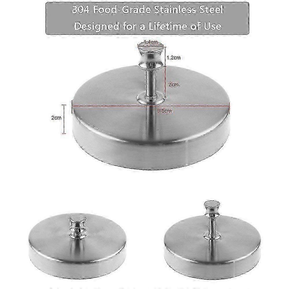 Stainless steel burger stamper suitable for grilling, easy to operate and worry-free cleaning