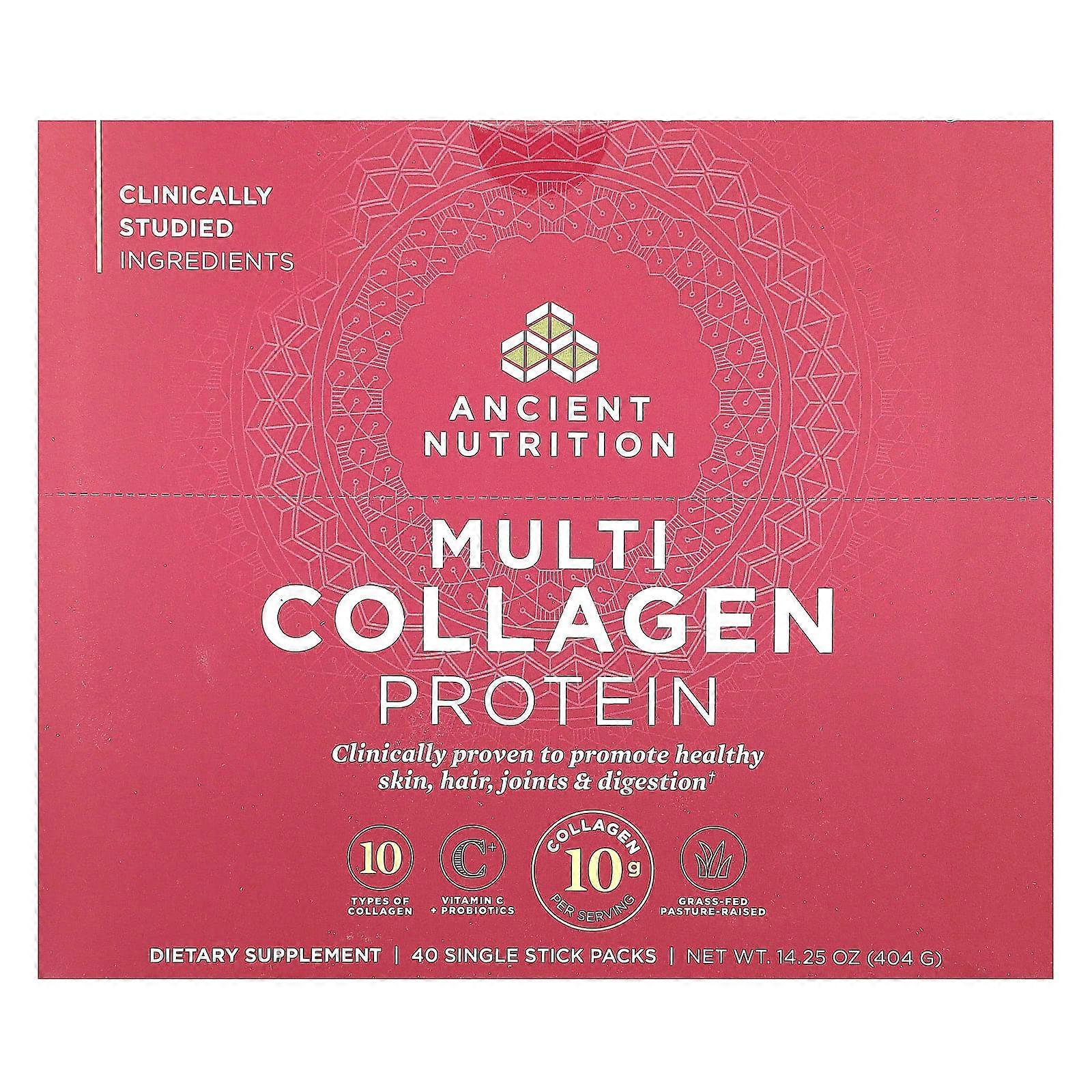Multi Collagen Protein, 40 Single Stick Packs, 0.36 oz (10.1 g) Each