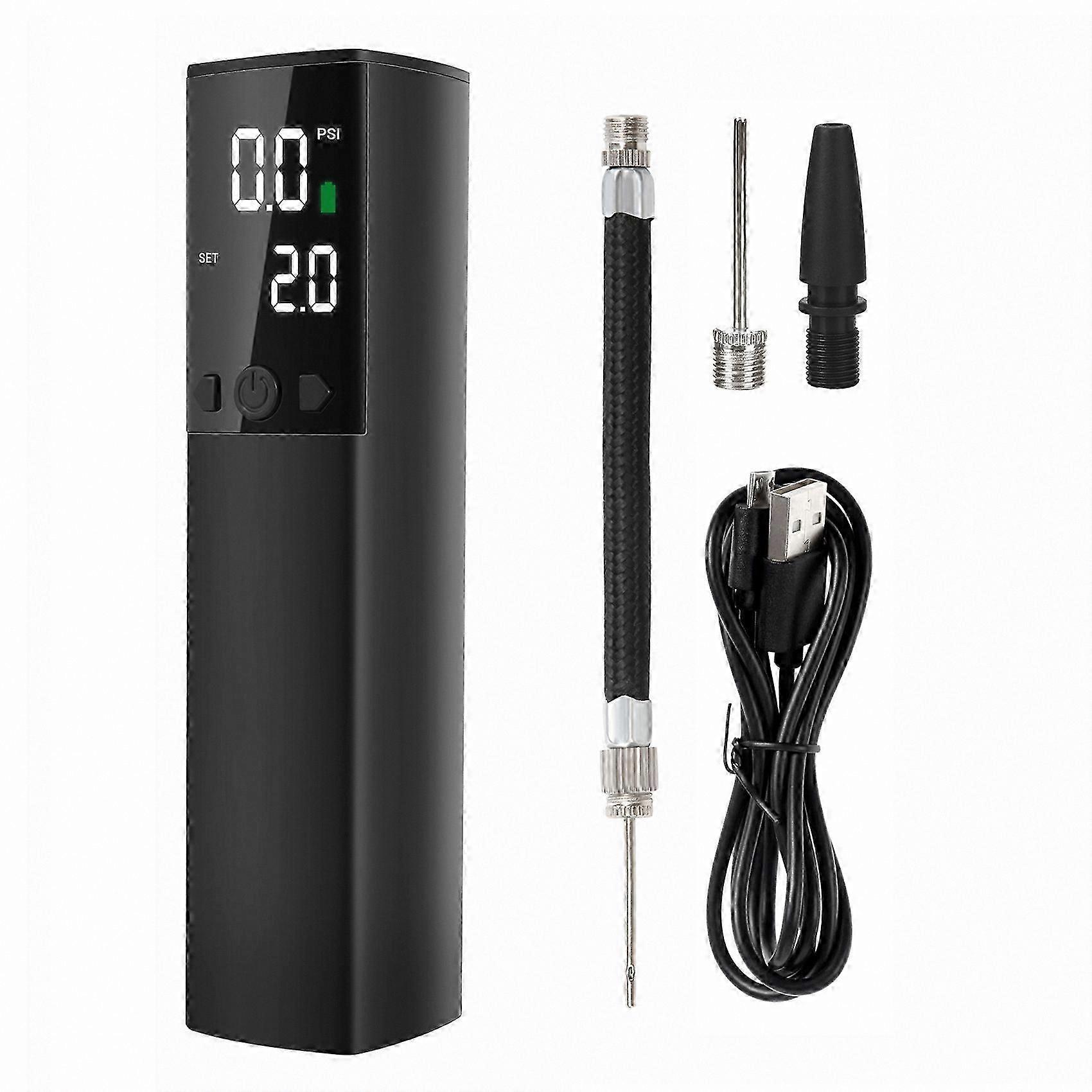 Portable Electric Air Pump with Digital LCD Display and Precise Pressure Gauge for Quick Ball Inflation