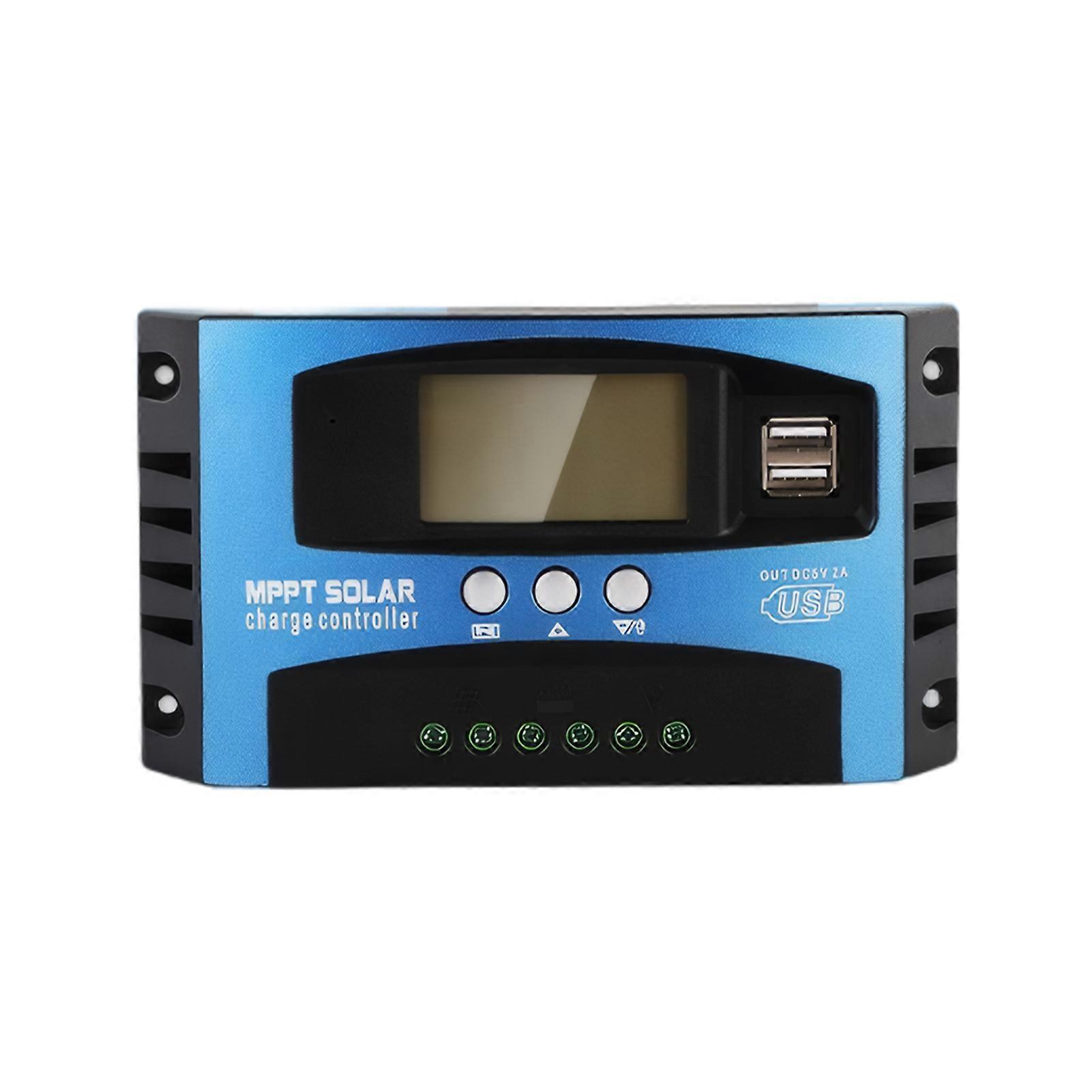 Solar Charge Controller MPPT 30A 40A 50A Dual USB Auto Discharge LCD Display MPPT Solar Controller