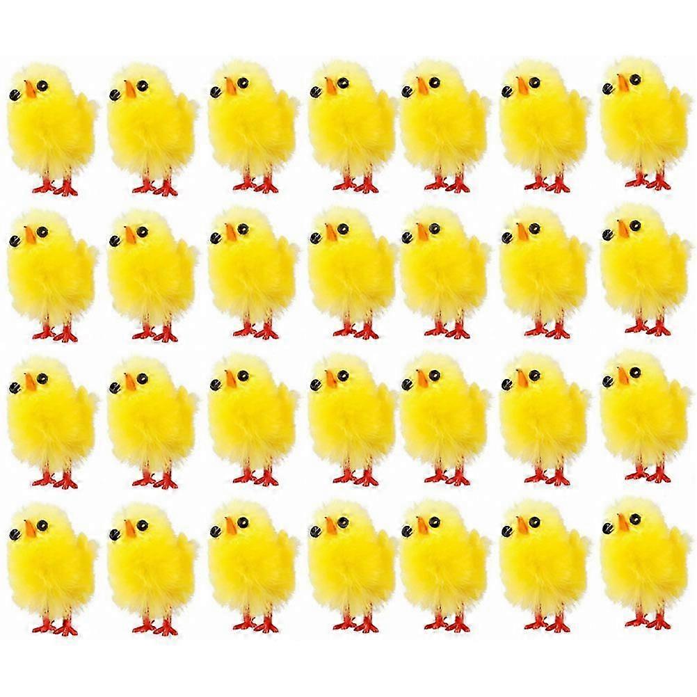 120pcs Simulated Chicken Cartoon Chicken Easter Decorations Party Supplies