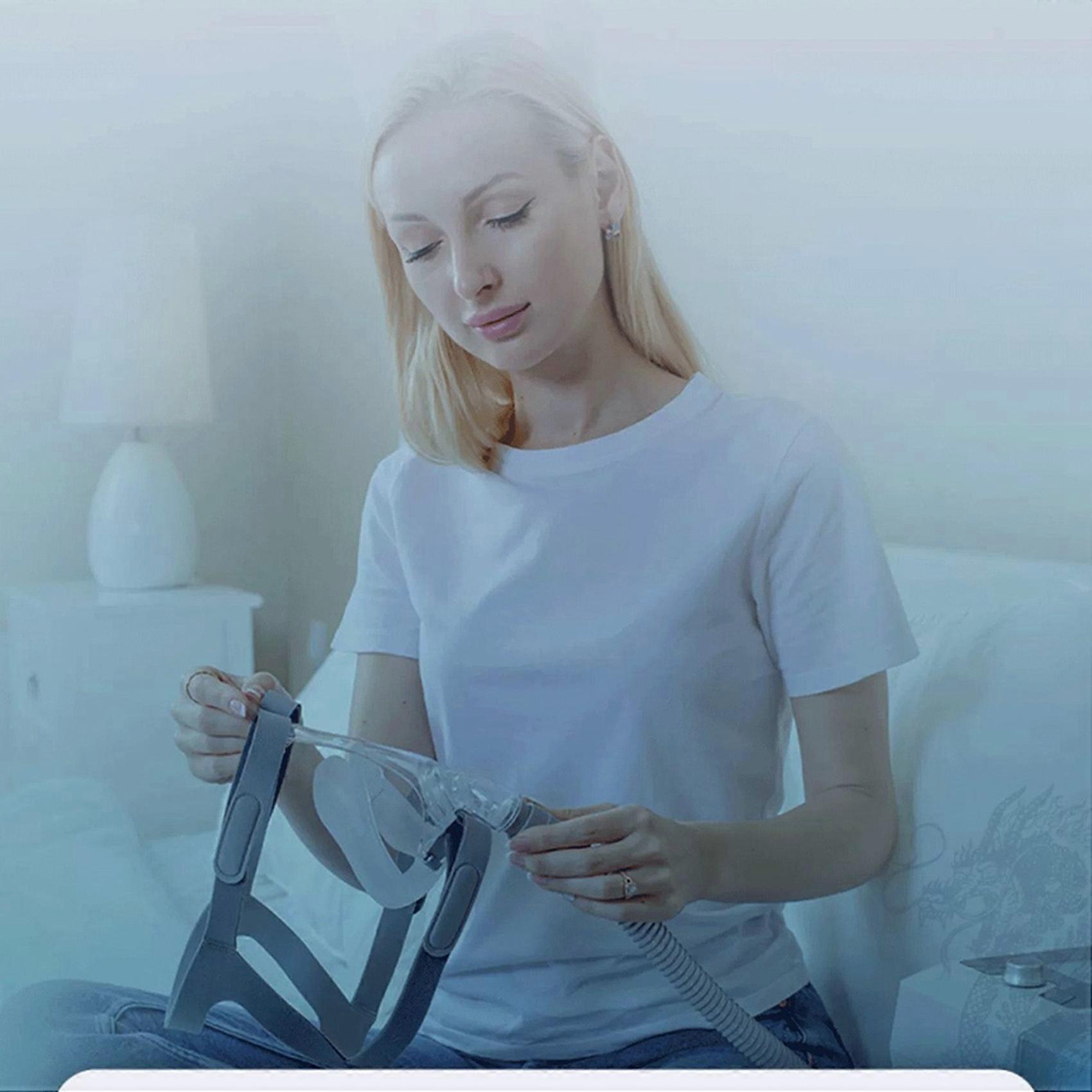 2X Full Face CPAP Masks with Headgear, Elbow/Swivel and Cushion, CPAP Supplies Suitable for Most Models of Machines