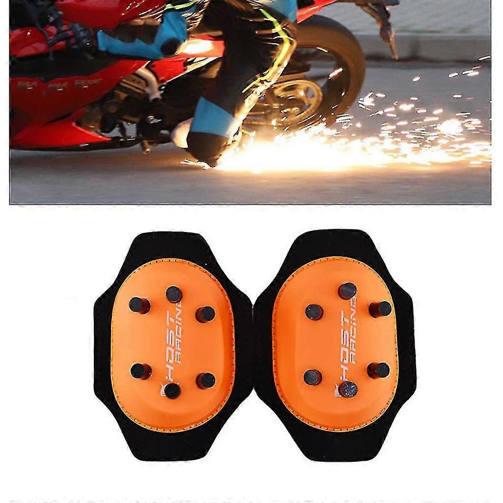 25-26 Motorcycle Knee Pads Slider Spark Grinding Knee Bag Protector With 10/20 Button
