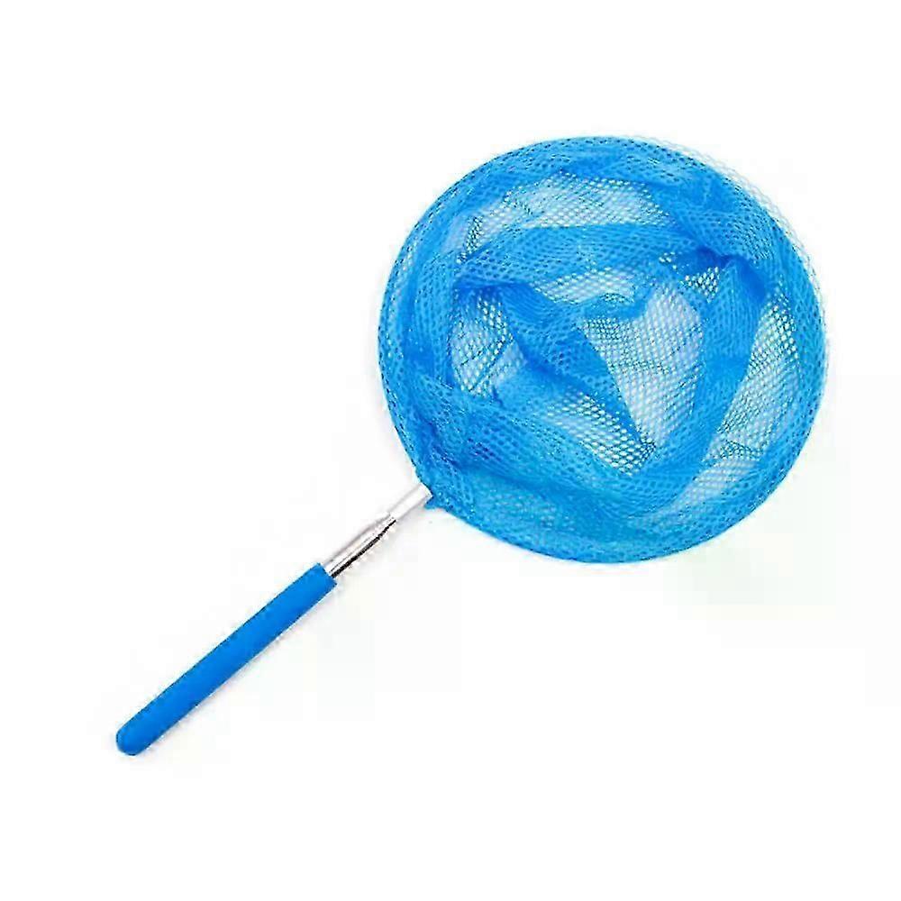 1pc Stainless Steel Fast Folding Hand Nets Beach Retractable Dragonfly Ultra-short Butterfly Insect Net Bag Catching Small Fish