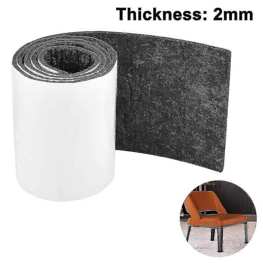 10 * 100cm Felt Tape Self-adhesive, Cut To Size Diy Felt Gliders Floor