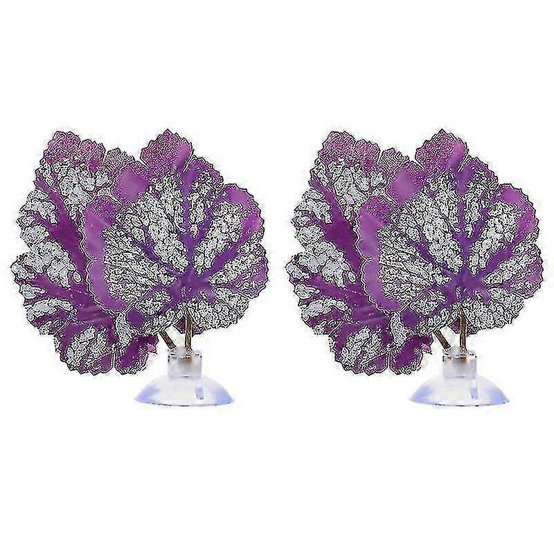 2pcs Aquarium Leaf