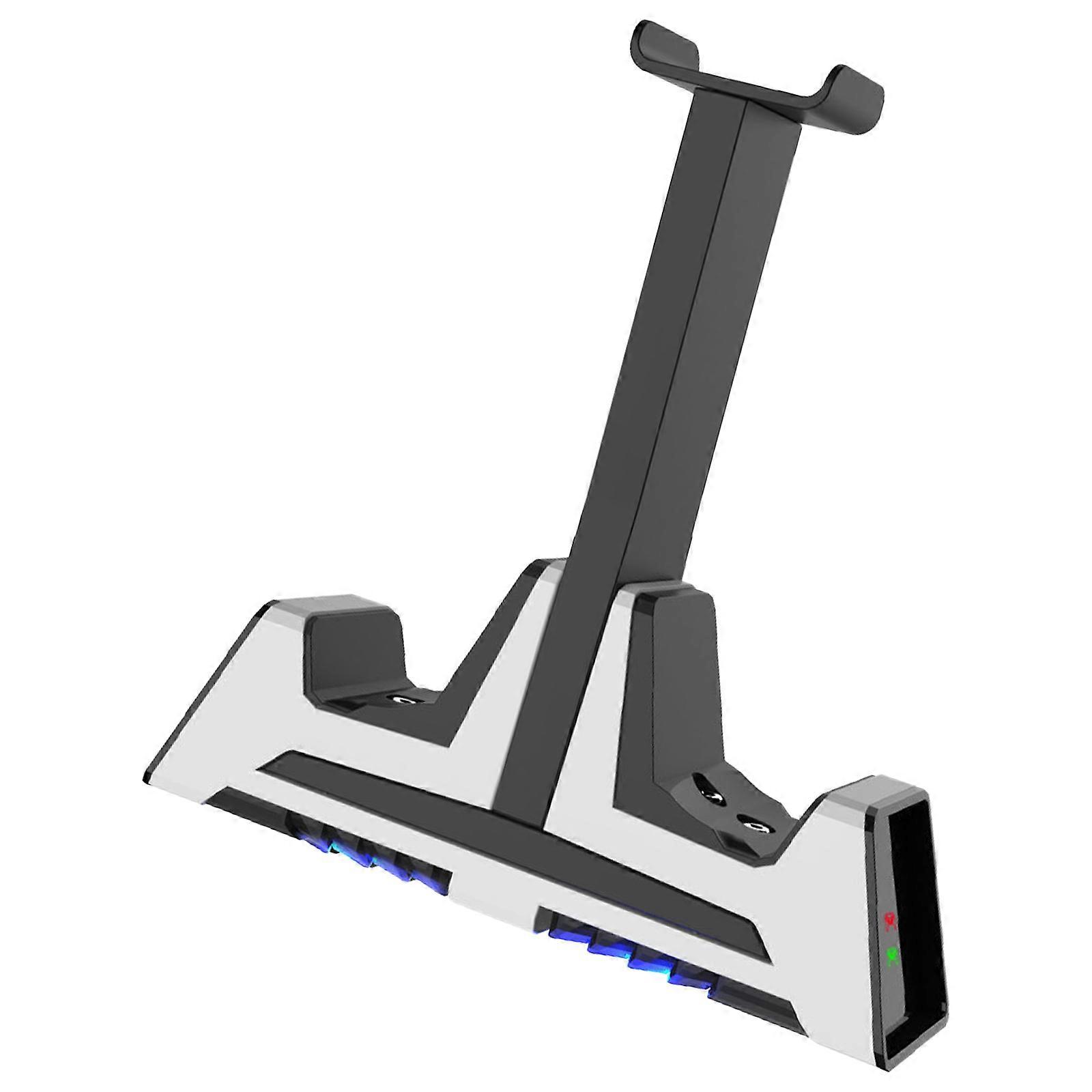 Compact Double Controller Charger Base Stand for P5 Game Controllers with Magnetic Connectors Multicolor